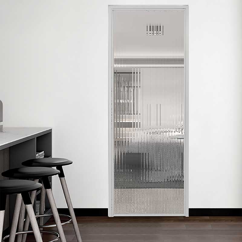 Extrem schmale Aluminium-Pendeltür